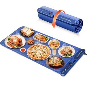 Blue Electric Food Warming Tray